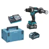 grande qualité Perceuse-visseuse 40V Makita DF001GD201 + 2 Batteries 2.5 Ah + Chargeur + Makpac 11