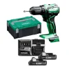 Perceuse 18V Hikoki DS18DDWQZ + 2 Batteries 3 Ah + Chargeur + Coffret HitCase grossiste 22