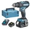 Perceuse-visseuse à Percussion 18V Makita DHP485RTJ + 2 Batteries 5 Ah + Chargeur officiel 17