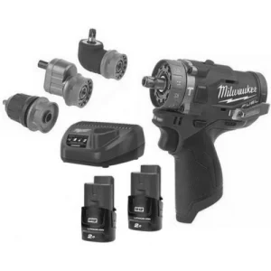 Perceuse-visseuse à Percussion 12V Milwaukee M12 FPDXKIT-202X + 2 Batteries 2Ah + Chargeur + HD-BOX – 4933464138 soldes 16