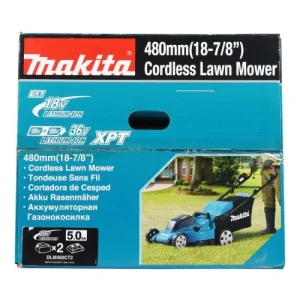 Tondeuse 2x18V Makita 48cm + 2 Batteries 5Ah + Chargeur – DLM480CT2 excellent qulity 18