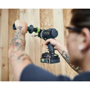 Perceuse-visseuse à Percussion 18V Festool QUADRIVE + 2 Batteries + Chargeur Rapide + SYS3 – 577247 Couleurs variées 16