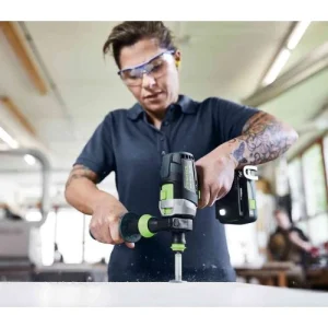 Perceuse-visseuse à Percussion 18V Festool QUADRIVE + 2 Batteries + Chargeur Rapide + SYS3 – 577247 Couleurs variées 14