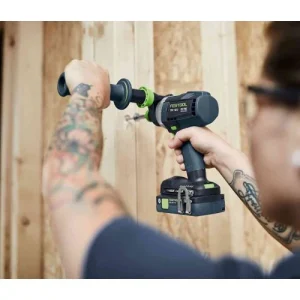 site en ligne Perceuse-visseuse à Percussion 18V Festool QUADRIVE + 2 Batteries + Chargeur Rapide + SYS3 – 577248 16