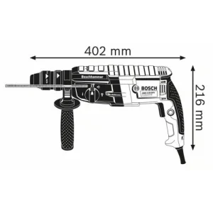 Perforateur SDS+ 880W Bosch GBH 2-28 F + Accessoires En Coffret L-CASE – 0611267600 soldes de Noël 14